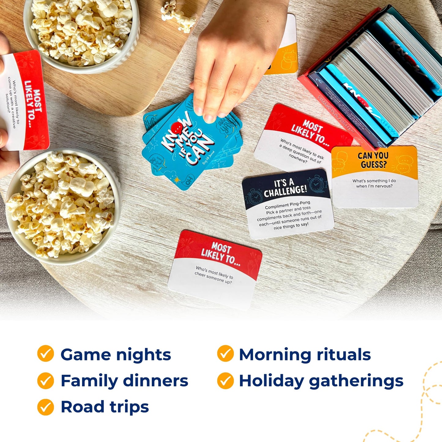 Big Life Journal - Know Me If You Can Connection Game, Fun Family Game for Kids, Teens & Adults, 160 Cards to Spark Conversation, Gratitude, Build