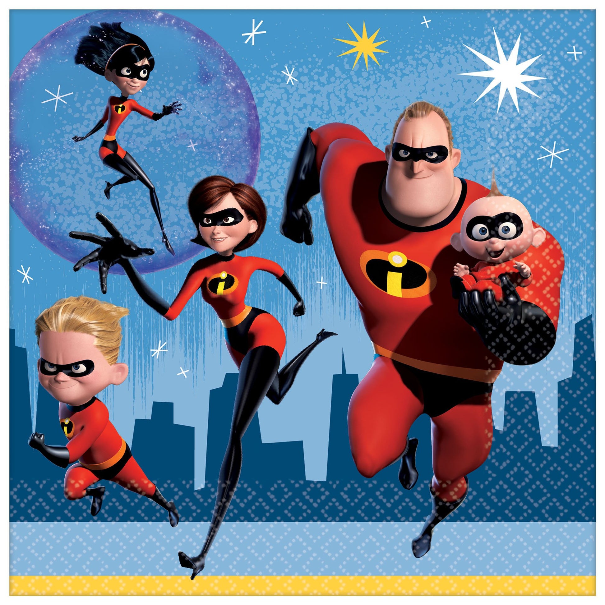 American Greetings Incredibles 2 Lunch Napkins, 16-Count, One Size