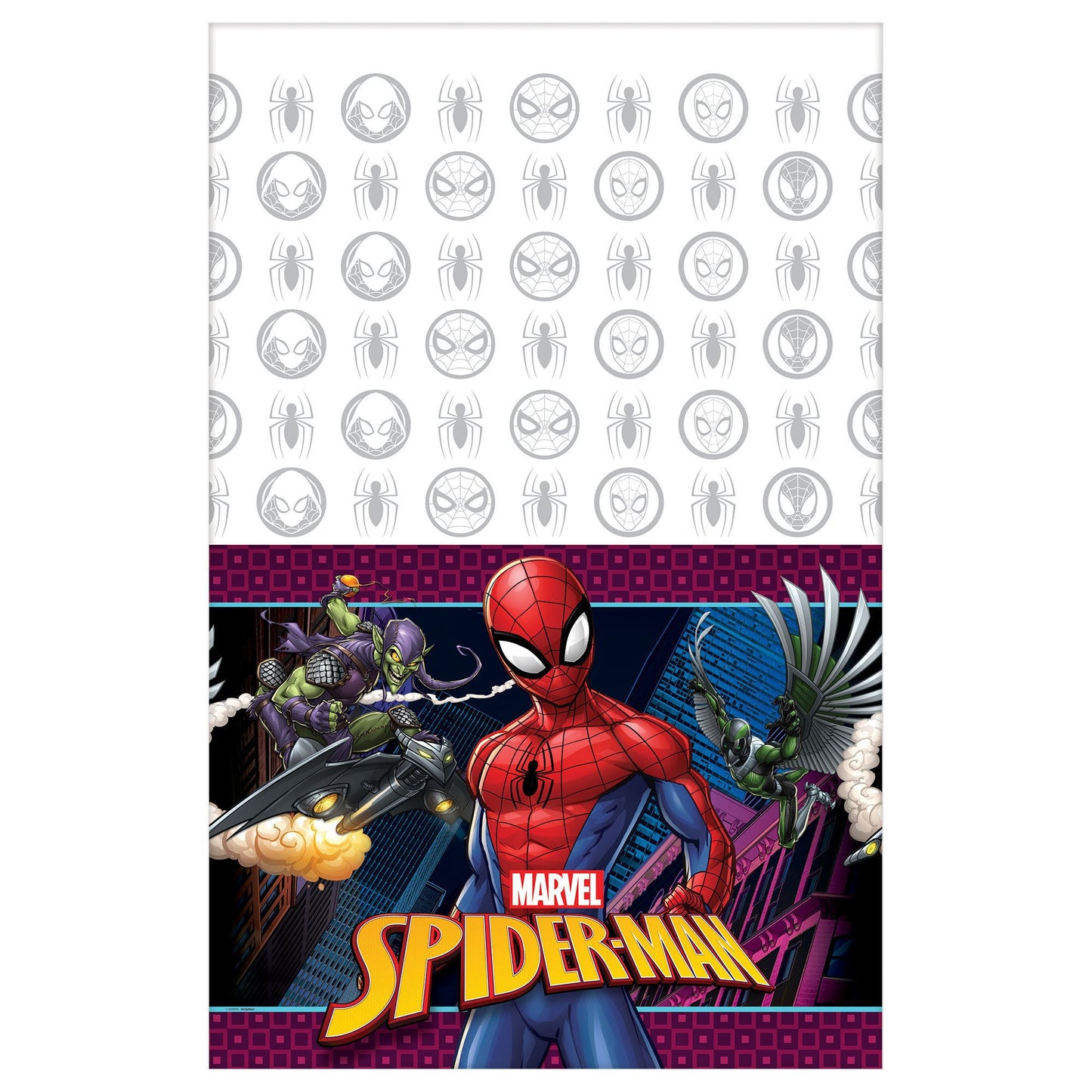 Spider-Man Webbed Wonder Table Cover - 54" x 96" (1 Pc.) - Durable & Vibrant Party Essentials - Perfect for Party Decor Accessory for Kids & Fans