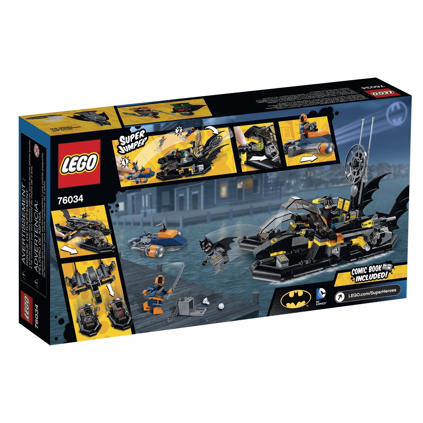 LEGO Super Heroes 76034 The Batboat Harbor Pursuit Building Kit