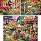 Bits and Pieces - Value Set of Three (3) 500 Piece Jigsaw Puzzles for Adults - Each Puzzle Measures 18" x 24" - Farm Vegatable Stand Jigsaws by Larry