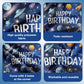 Outer Space Birthday Decorations for Boys,Party Decor Supplies Boy Including Happy Birthday Backdrop,Rocket Balloons Astronaut Foil Balloon