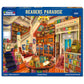 White Mountain 500 Piece Jigsaw Puzzle Cozy Library Books, Readers Paradise