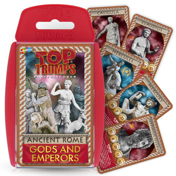 Top Trumps Card Game Ancient Rome - Family Games for Kids and Adults - Learning Games - Kids Card Games for 2 Players and More - Kid War Games - Card