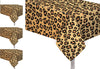 4 Pack Animal Safari Theme Zoo Print Table Cover Animal Theme Tablecloth Party Supplies Ideal for Jungle Animal theme Birthday Parties Animal Theme