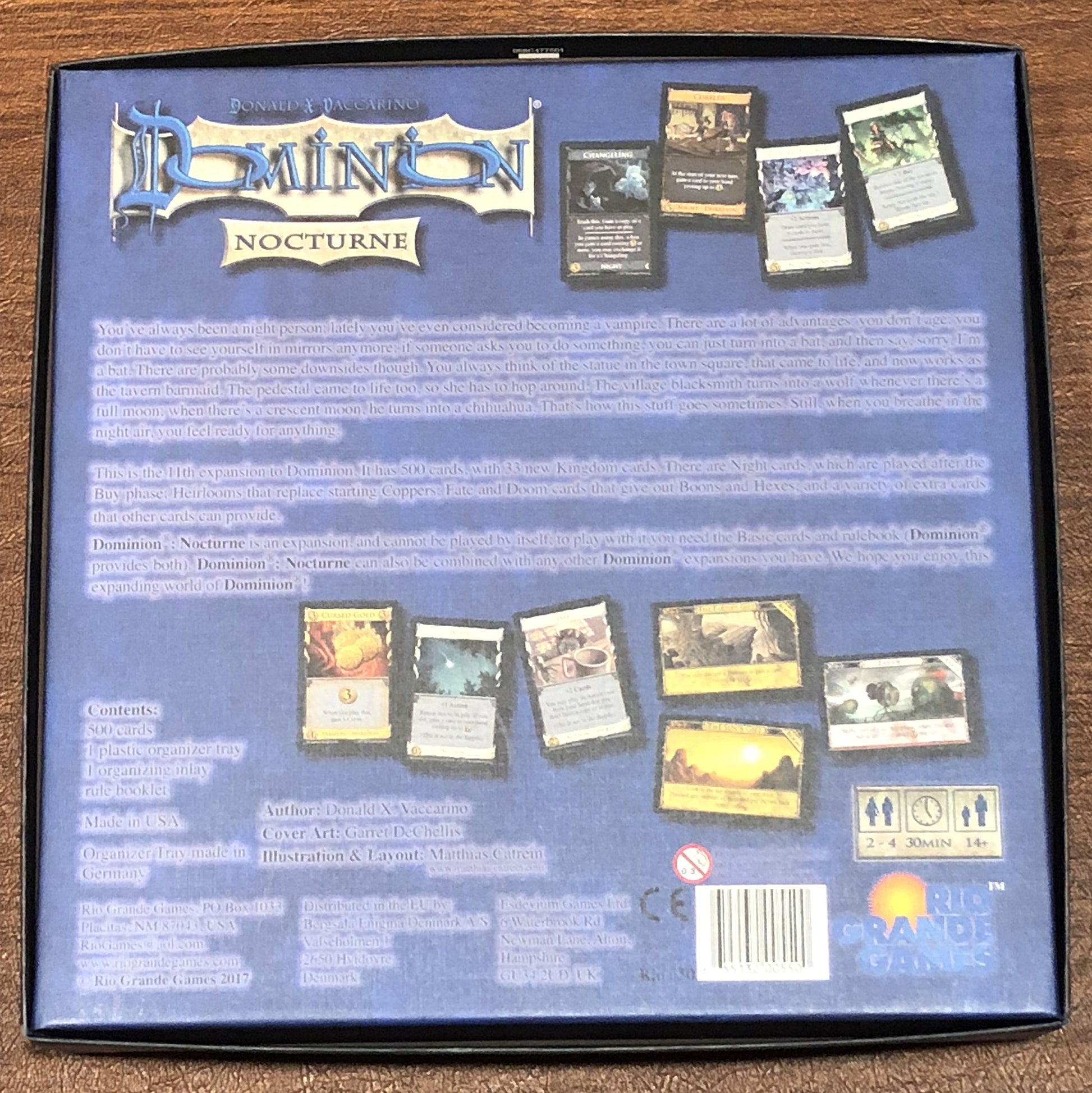 Rio Grande Games Dominion Nocturne Expansion, Strategy Board Game, Deck Building Card Game for 2-6 Players, 30 Minutes