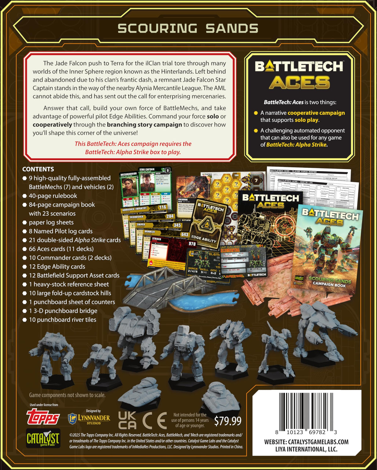 Catalyst Game Labs BattleTech Aces Scouring Sands Game
