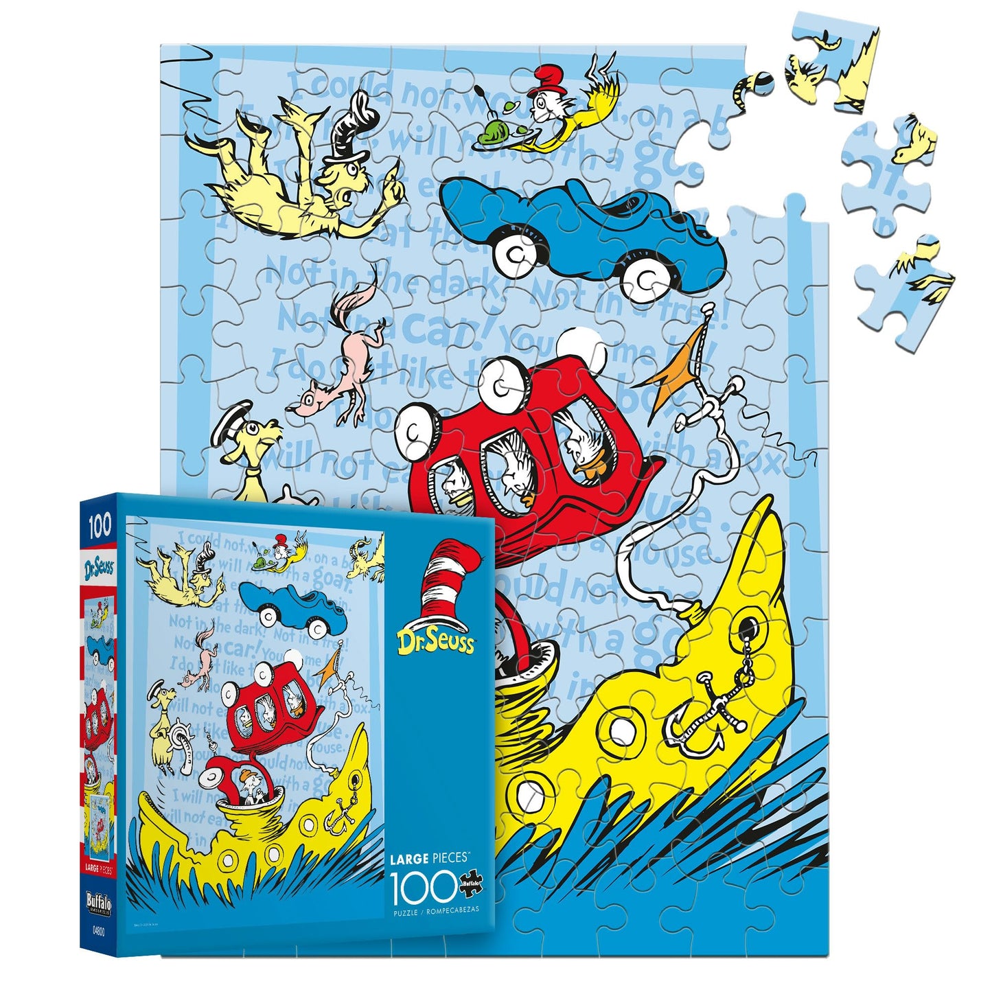 Buffalo Games - 100 Piece Dr. Seuss Jigsaw Puzzle for Kids Ages 6+