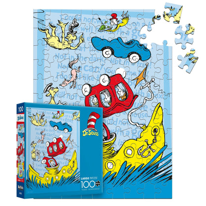 Buffalo Games - 100 Piece Dr. Seuss Jigsaw Puzzle for Kids Ages 6+