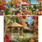 Bits and Pieces - Value Set of Three (3) Autumn Fall Jigsaws Bundle by Alan Giana - 18” x 24” Each (500 Piece Puzzle)