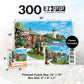 MasterPieces 300 Piece EZ Grip Jigsaw Puzzle - Lobster Bay Seaside Lighthouse and Boat - 18"x24"