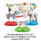 Party Animals Get Wild Centerpiece, 4 ct