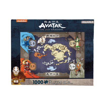 AQUARIUS Avatar The Last Airbender Four Nations Map 1000 Pc Jigsaw Puzzle