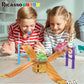 PicassoTiles Magnetic Race Track Car Slide Magnet Building Blocks Tiles Sensory Toys for Kids Toddlers Include Trucks Character Action Figures STEM