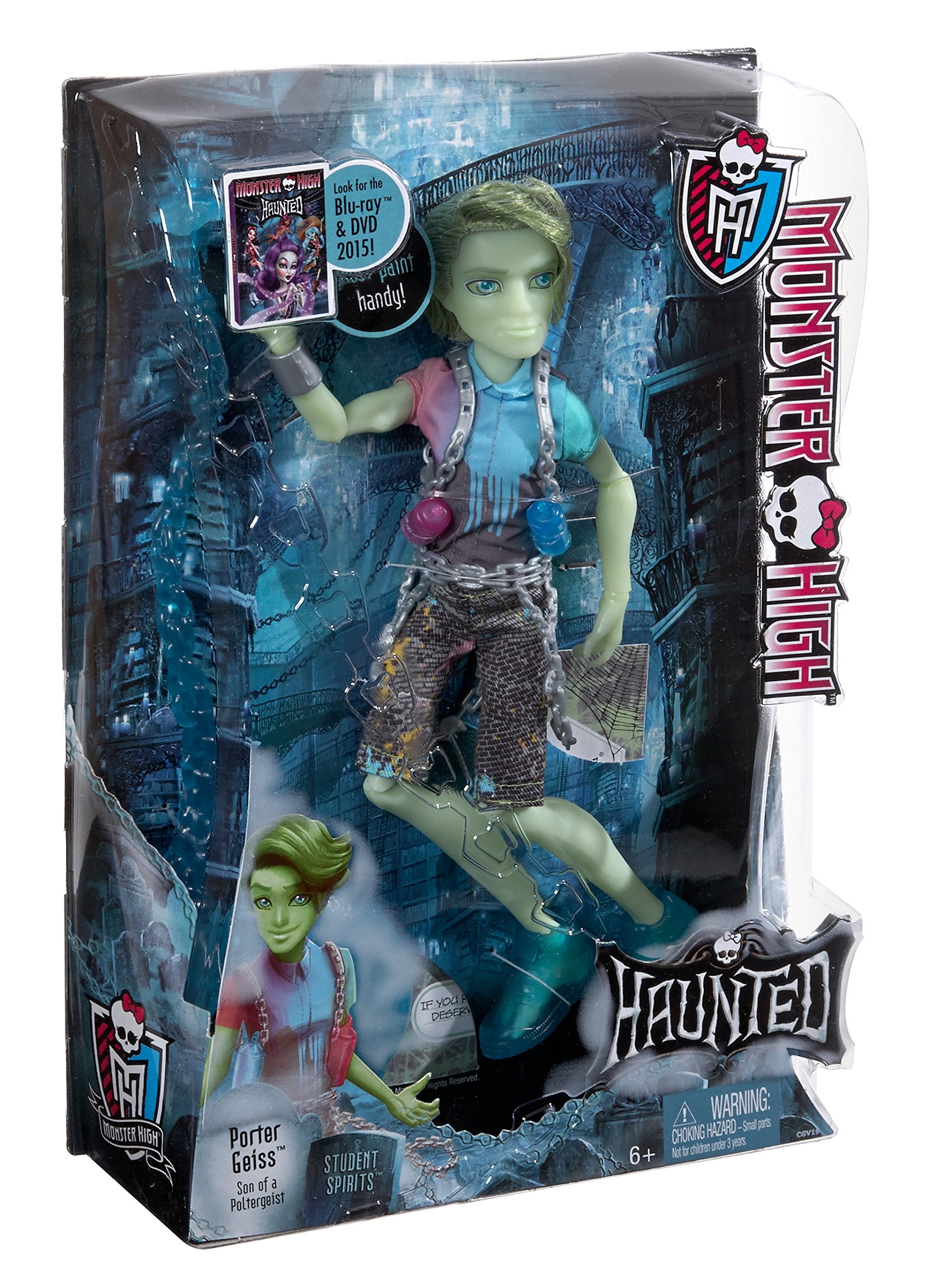 Mattel Monster High Haunted Student Spirits Porter Geiss Doll