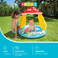 INTEX 57114EP Mushroom Baby Pool: Built-In Mushroom Shade - Soft Inflatable Floor - Durable Vinyl - Ages 1-3 - 40" x 35"