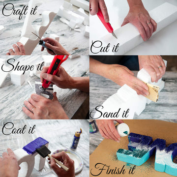 Silverlake 10x10x4 Craft Foam for Styrofoam Block Projects