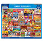 White Mountain 1000 Piece Jigsaw Puzzle Funny Collage, Simple Pleasures