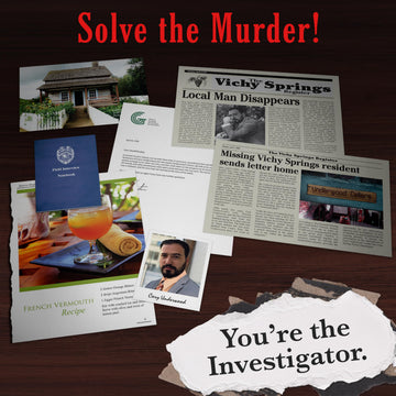 Murder Mystery Party Underwood Cellars, Interactive Murder Mystery Case File Game for 1 or More Players, Ages 14 and Up