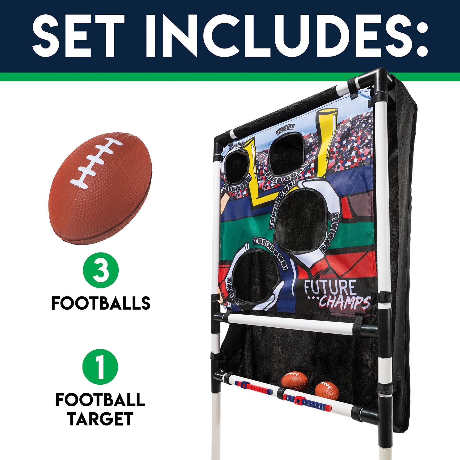 Franklin Sports Kids Football Target Toss Game