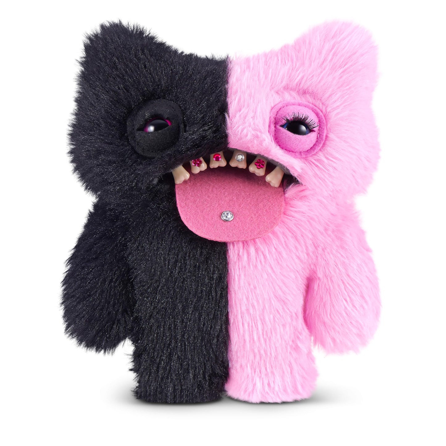 Fuggler Baddies Fuggs 9 Inch Plush Collectible Toy (Wide Eyed Weirdo) by ZURU Featuring Funny Ugly Monster Designs with Fierce Attitude, Bold Style