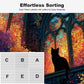 Moon Night Fantasy Puzzle 1000 Pieces for Adults, Stained Glass Art