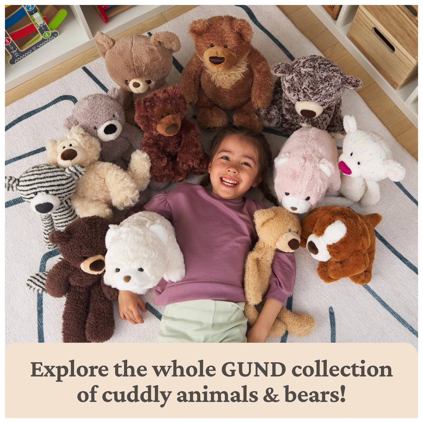 GUND Grahm 18-Inch Classic Brown Teddy Bear Plush Toy for Ages 0+
