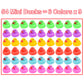 54-Pack Mini Rubber Ducks Set, Mini Colorful Rubber Duckies Bath Toy for Child,Float & Squeak Tiny Ducks Pool Toy Set for Kids Party Favors,Birthday