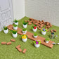 SAMCAMI Miniature Dollhouse Accessories, Mini Plants for 1 12 Scale Dollhouse, Miniature Fairy Garden Accessories, 14 Pieces (No.1)