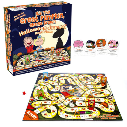 AQUARIUS Peanuts Great Pumpkin Board Game - Peanuts Themed Board Game - Fun Family Holiday Gift for Kids and Adults - Officially Licensed Peanuts