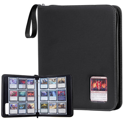 ProCase 900 Pockets Card Binder with Clear Window for Trading Cards, 9 Double Sided Pockets Cards Colletction Album Holder with Removable Sleeves for