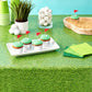 Sparkle and Bash Plastic Grass Tablecloth - Durable Cover for Golf Birthday Decorations - Wide Coverage for Golf Party Table Decoration - Easy-Clean
