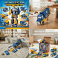 QUERCITRON Construct Truck Dinosaur Transform Toy Robot Car Magnet Vehicle