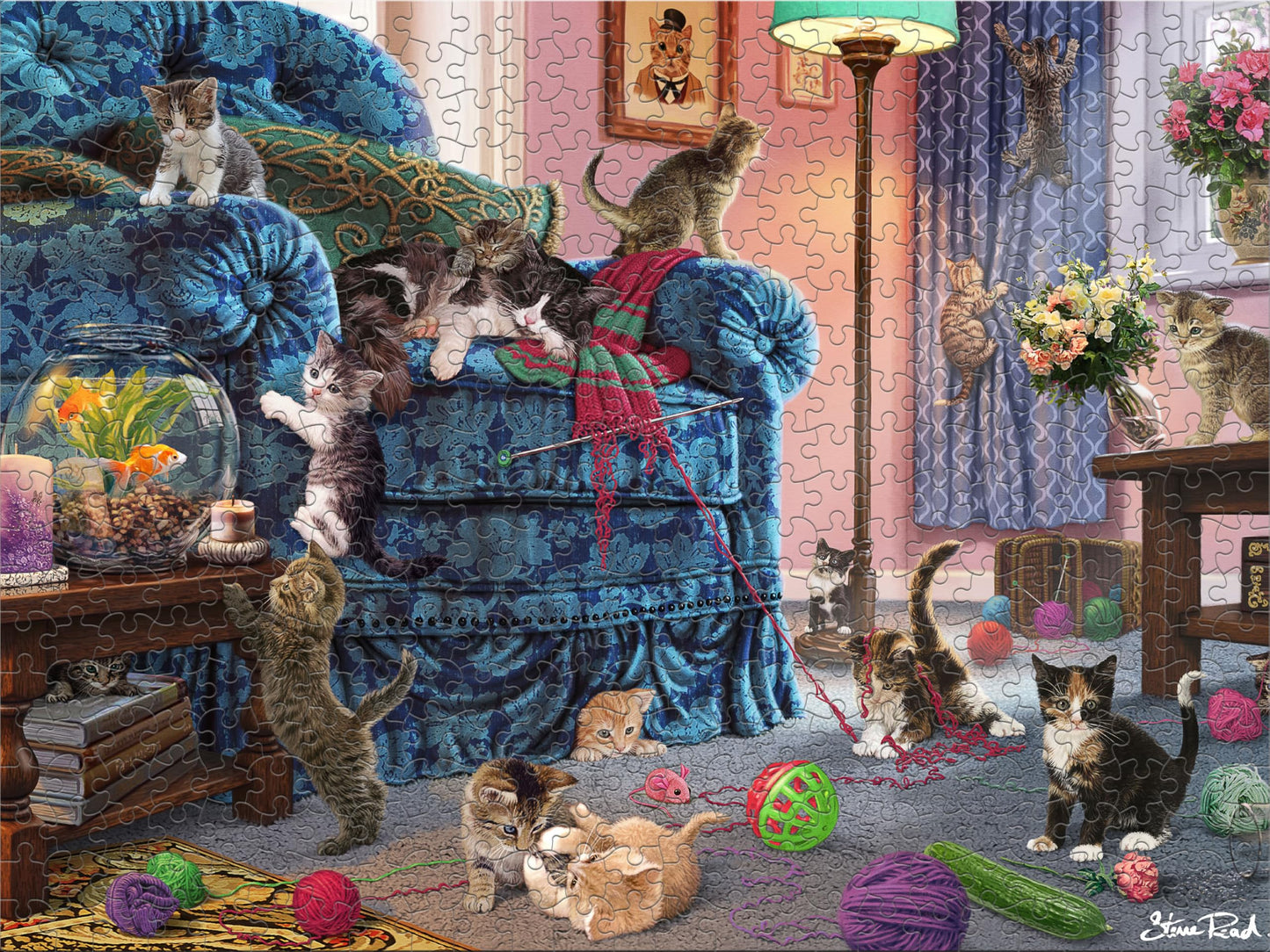 Ceaco - Kitten Kerfuffle - 500 Piece Jigsaw Puzzle for Adults