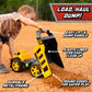 Maxx Action 16" Steel Dump Truck, Realistic Lights & Sounds, Heavy Duty Metal Truck Bed, Extra Large Wheels, Rugged Construction Vehicle Toy for Kids