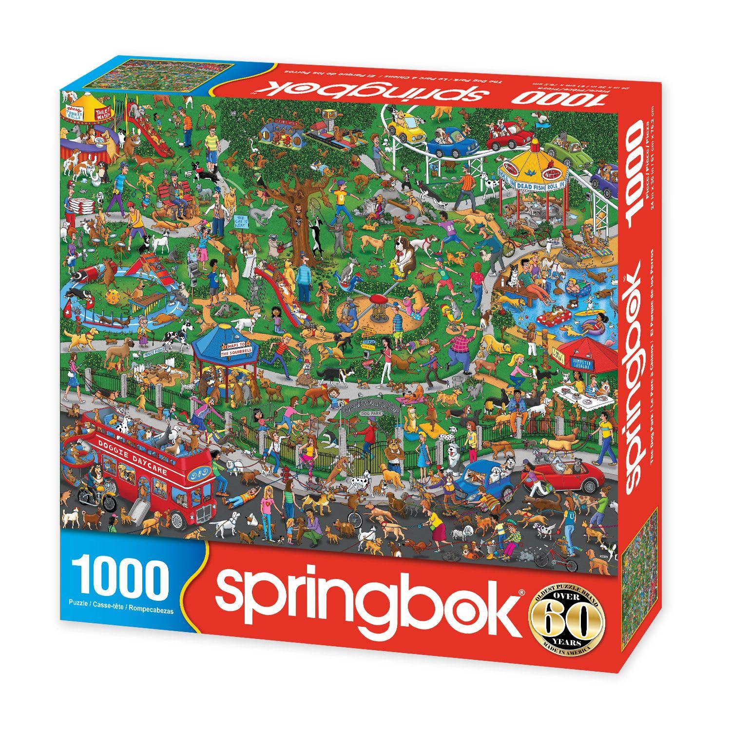 Springbok Dog Park 1000 Piece Jigsaw Puzzle for Adults
