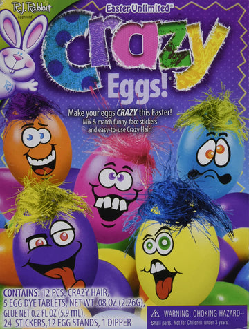 R.J. Rabbit Easter Unlimited Crazy Eggs Coloring Kit