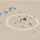 TOYMENDOUS 50 Piece Marbles - Colorful Glass Set with Shooter - Ages 8+