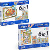 TOSY Picture Cube: 6-in-1 Magnetic Picture Puzzle, Easter Basket Stuffers STEM Gift for Kids/Adult, 48 Blocks, 288 Puzzle Faces, 0.6 in, Seamless UV