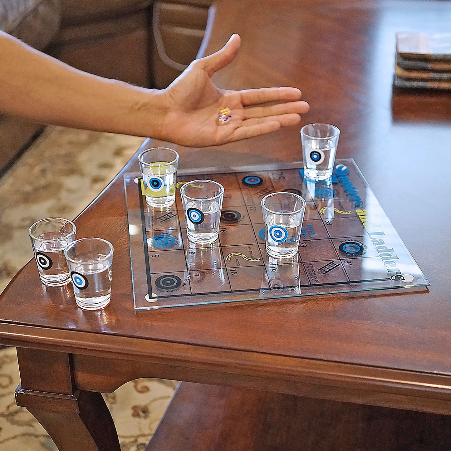 Shooters & Ladders Drinking Game - Fairly Odd Novelties - Fun Shot Glasses Party Game Gift Set