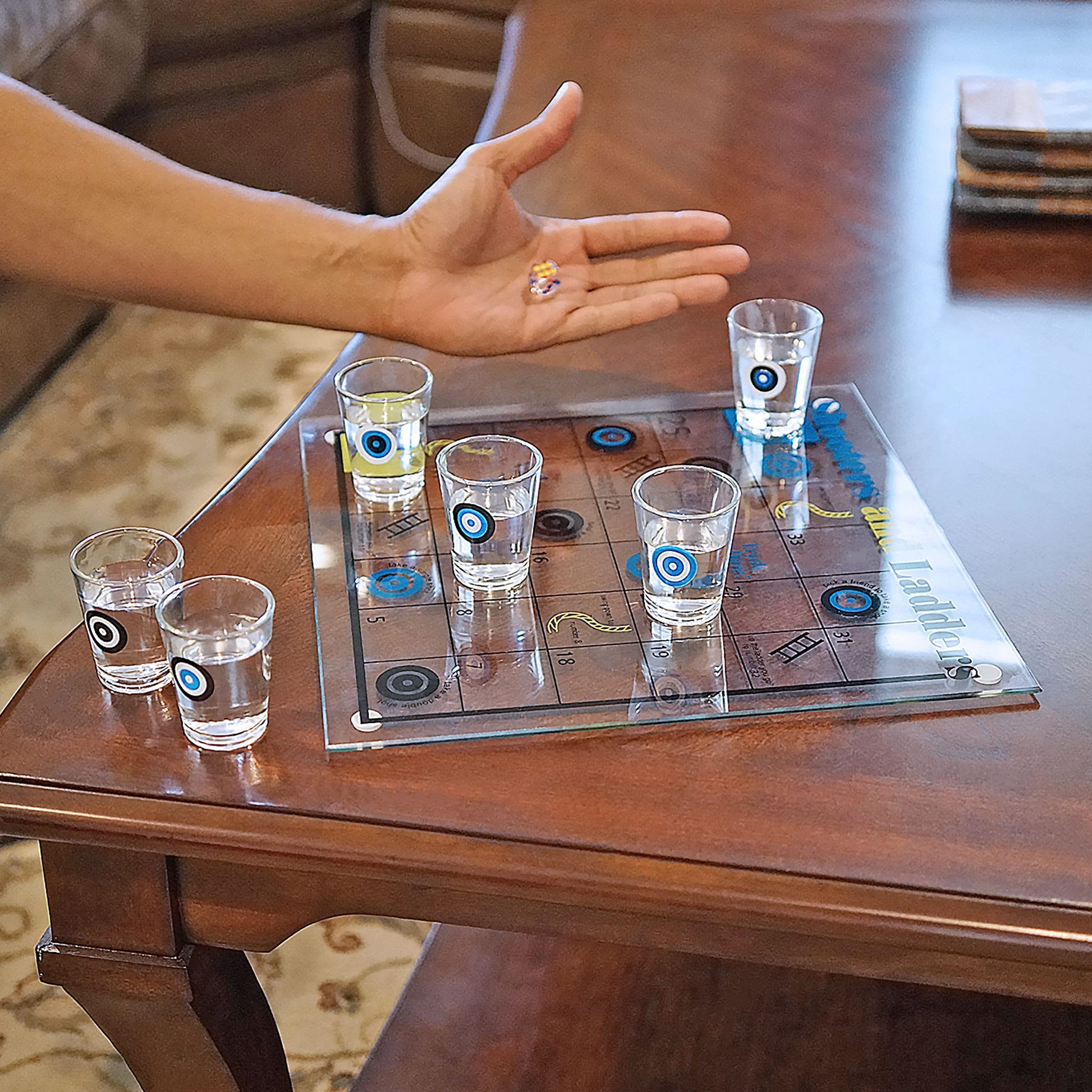 Shooters & Ladders Drinking Game - Fairly Odd Novelties - Fun Shot Glasses Party Game Gift Set