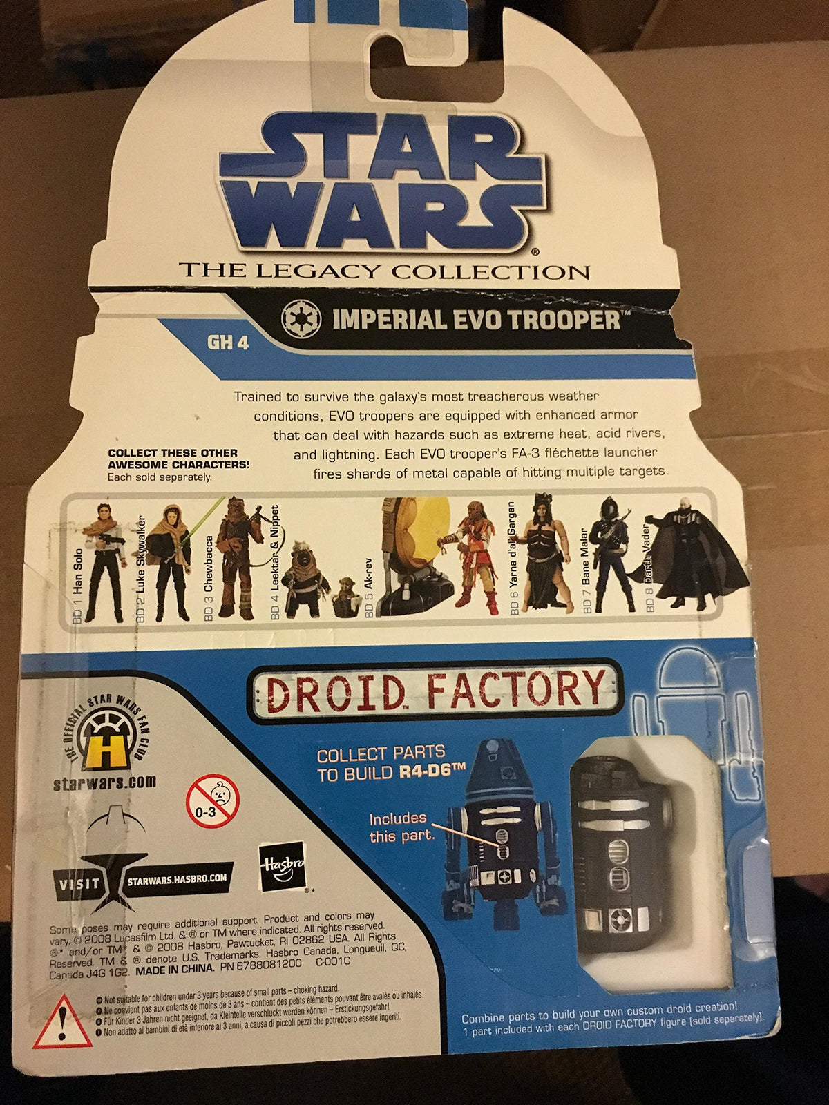 Hasbro Star Wars The Legacy Collection Imperial EVO Trooper Figure