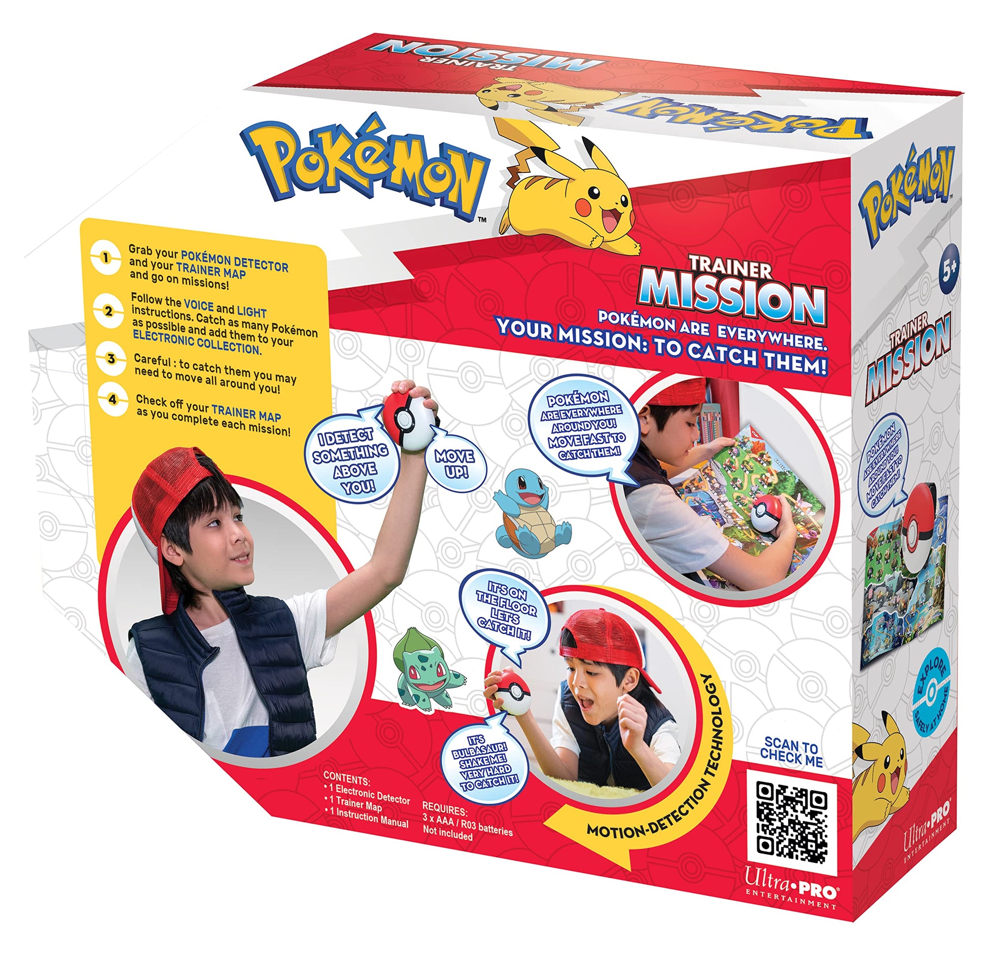 Ultra Pro Pokémon Trainer Mission Toy - Interactive Poké Ball Guessing Game, Fun for Family & Friends, Explore with Pokeball Toy, Learn & Catch