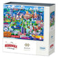 Boardwalk Boston 1000 Piece Jigsaw Puzzle Colorful Travel Massachusetts Puzzles with Premium Box, Gift for Adults and Family 19"x26"