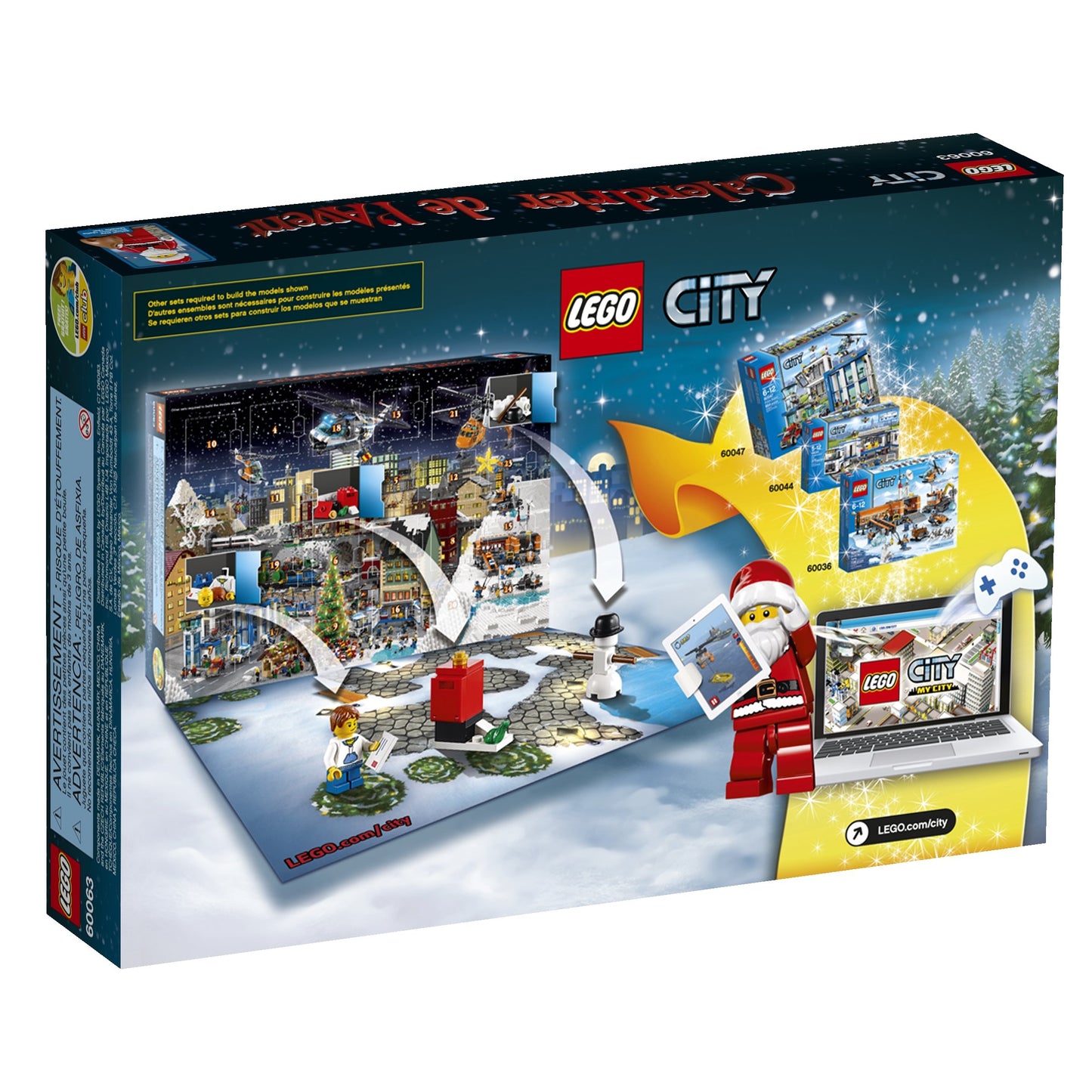 LEGO City Town City Advent Calendar 60063 Stacking Toy