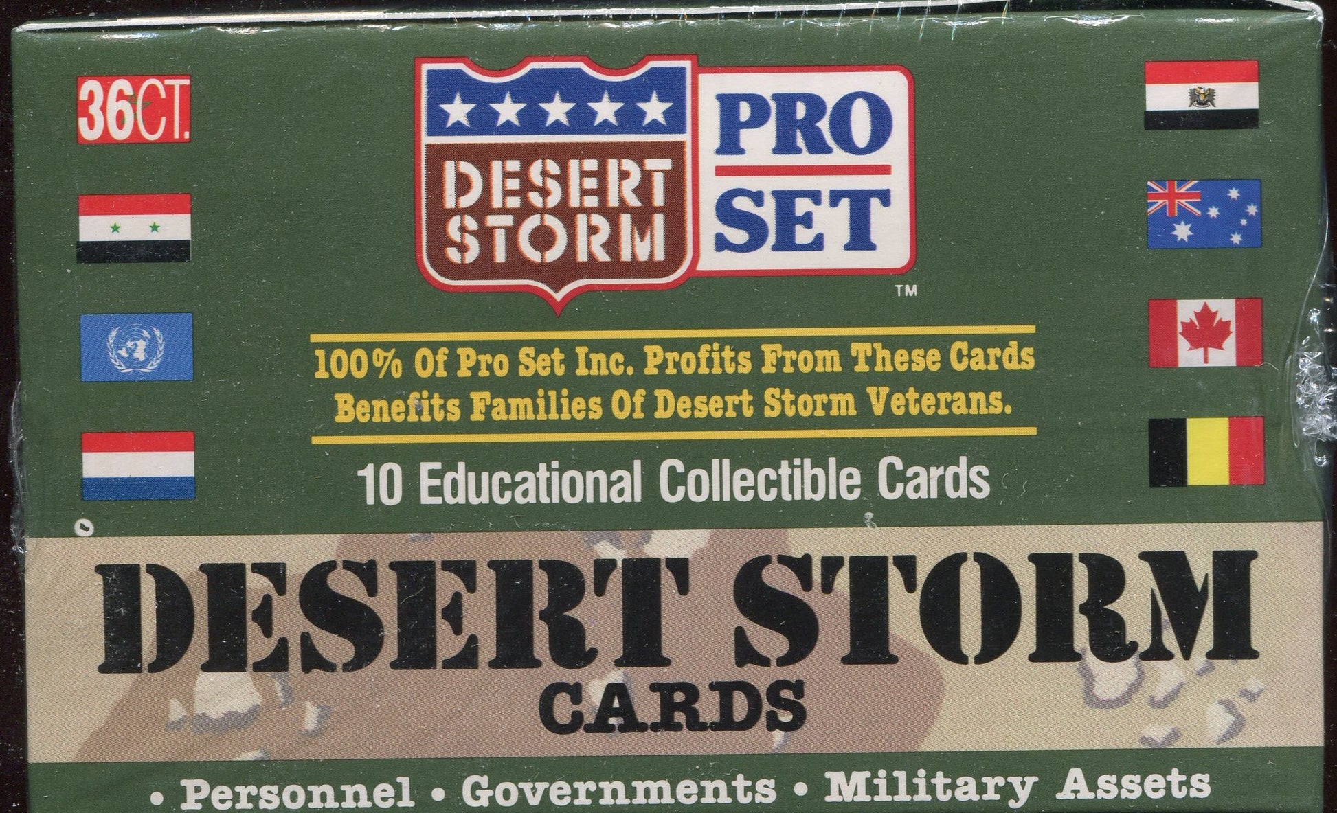 Pro Set Desert Storm Trading Cards Box