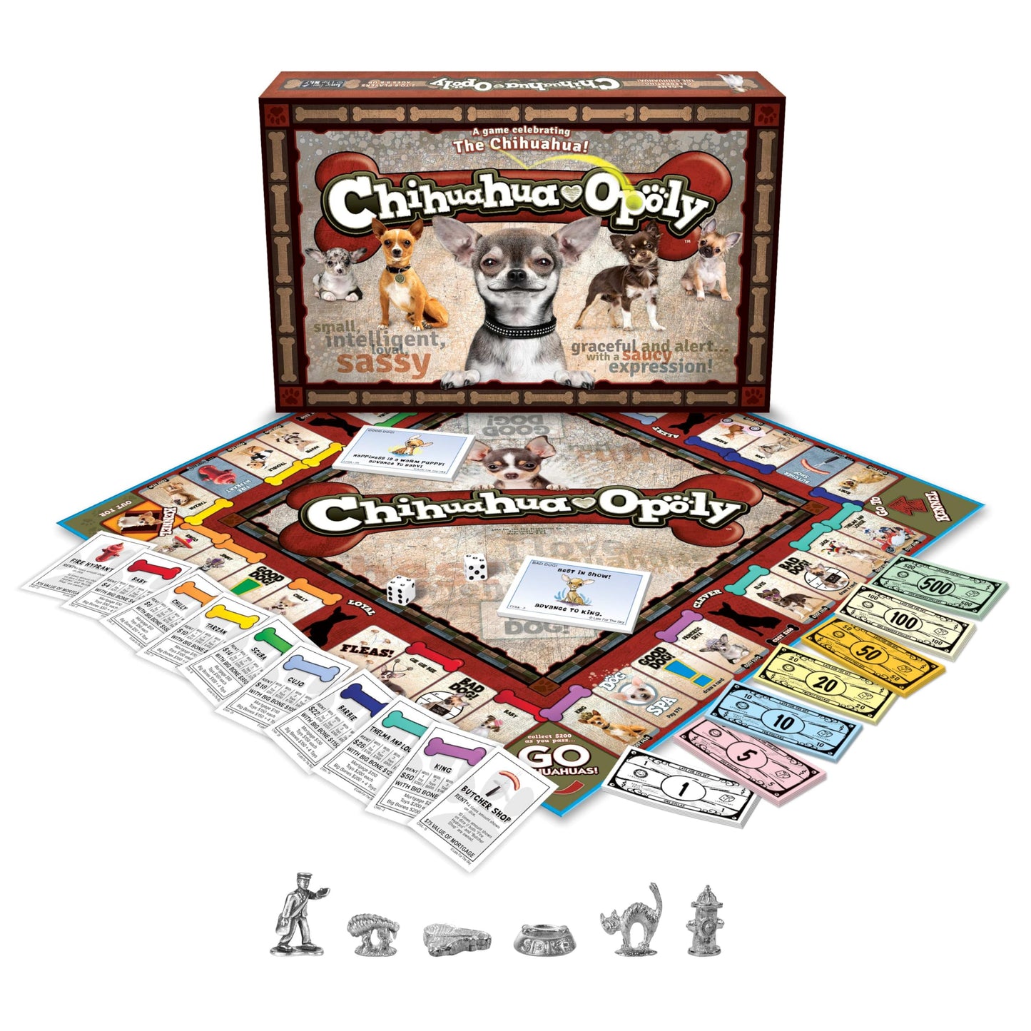 Late for The Sky Chihuahua-Opoly Board Game - Family Strategy Fun for 2-6 Players, Ages 8+ | Dog Lover Theme, Opoly-Style Property Trading