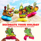 JOYIN 6 PCs Cinco De Mayo Fiesta Honeycomb Table Centerpiece 8.5” Party Decoration for Fun Fiesta Taco Party Supplies, Luau Event Photo Props, Mexican