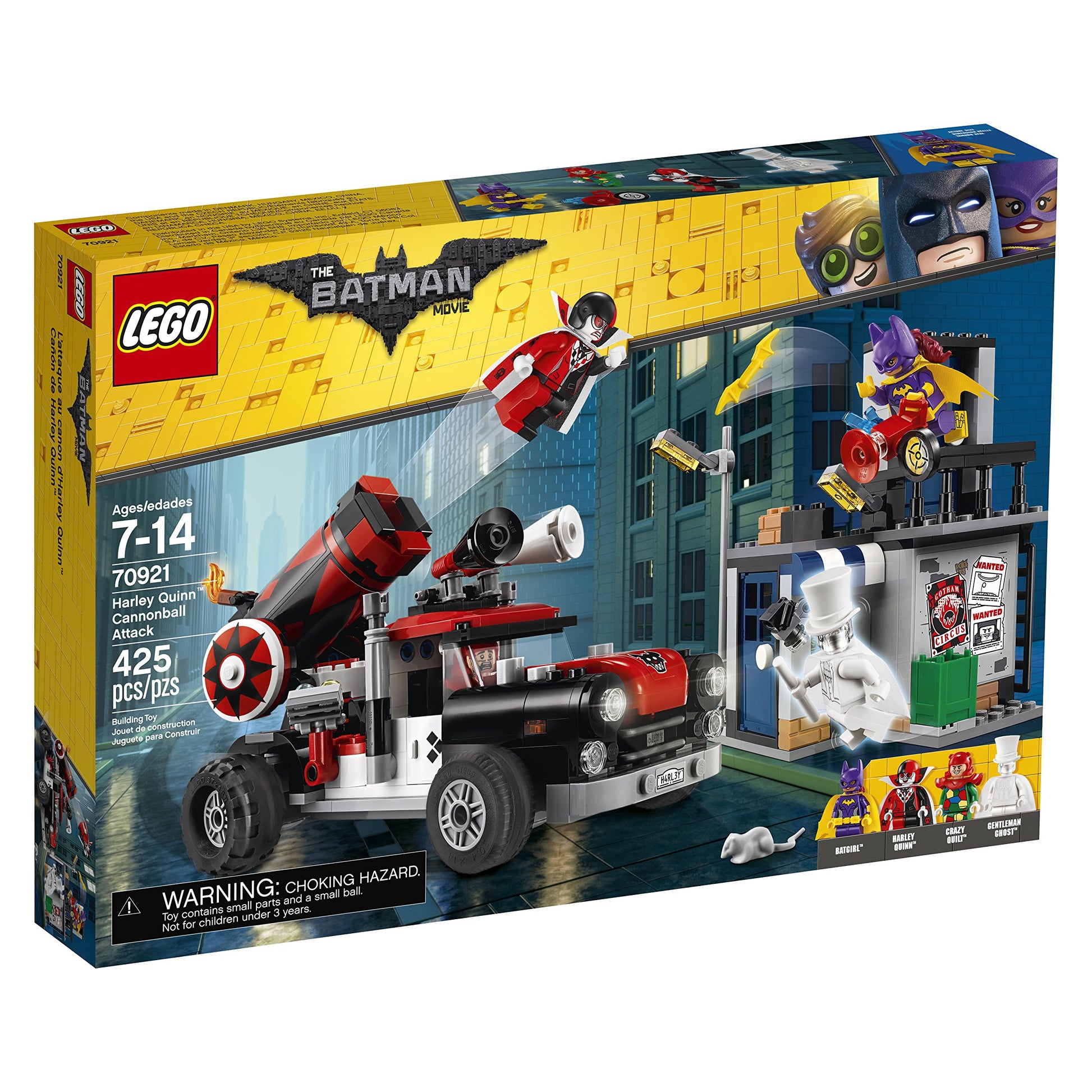 LEGO BATMAN MOVIE DC Harley Quinn Cannonball Attack 70921 Building Kit (425 Piece)