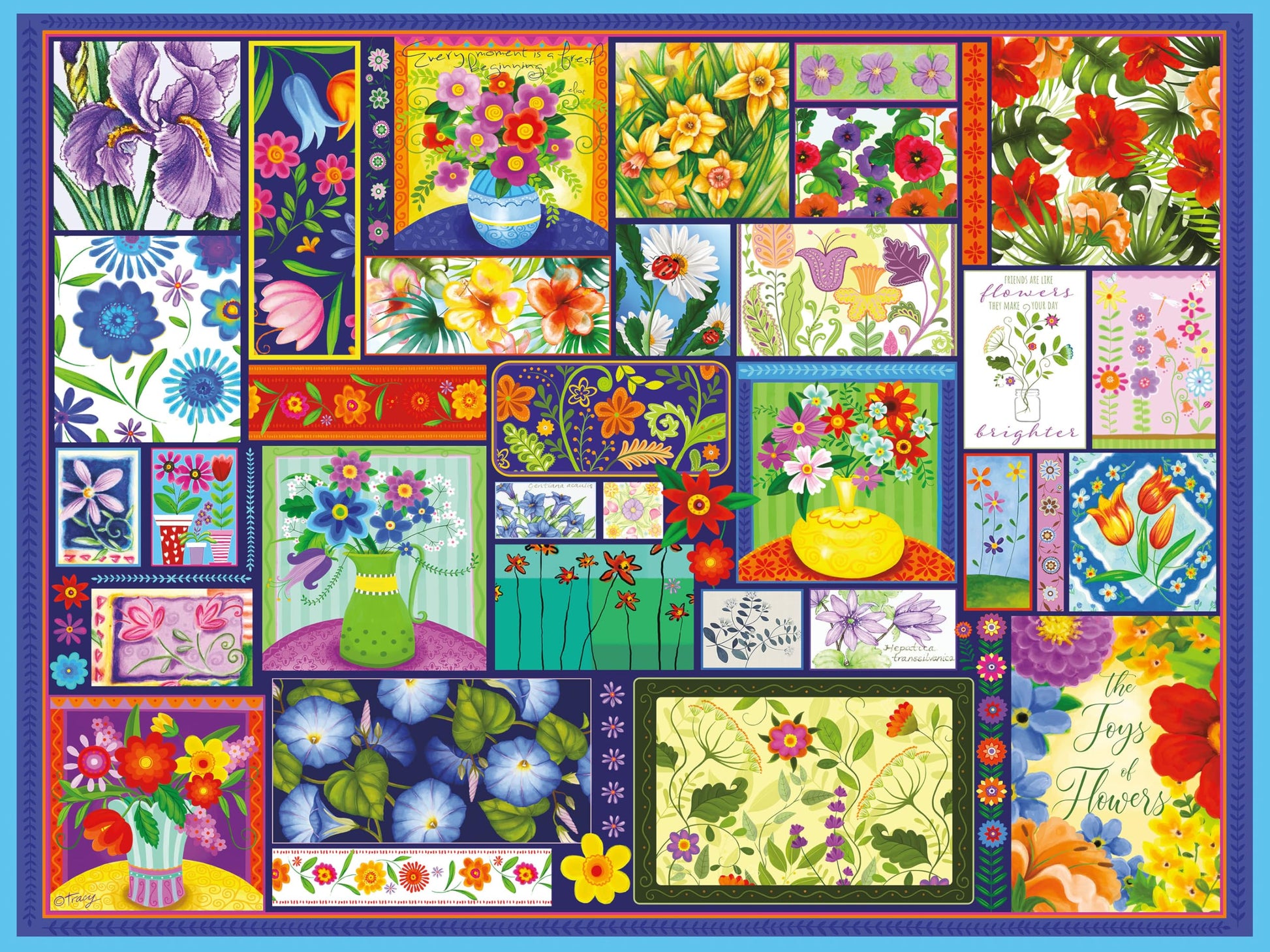 Ceaco - The Joy of Flowers - 500 Piece Jigsaw Puzzle for Adults